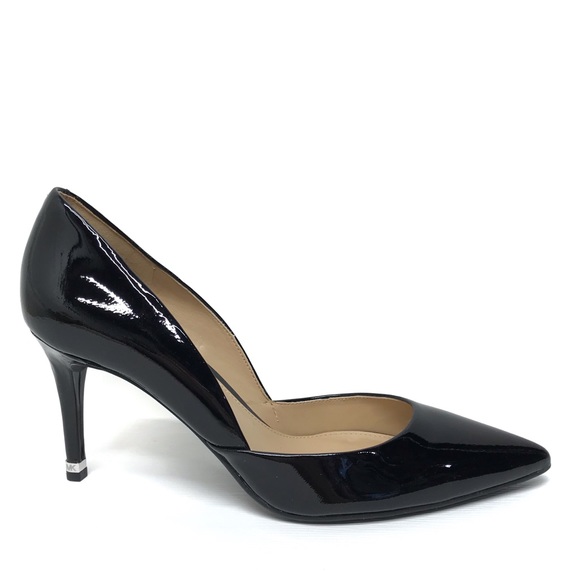 michael kors black patent pumps